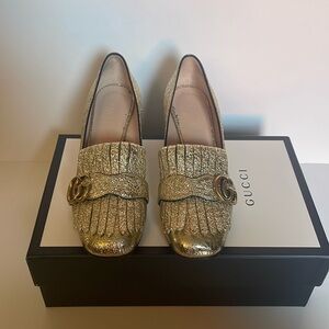 GUCCI GOLD LOAFER sz 7.5